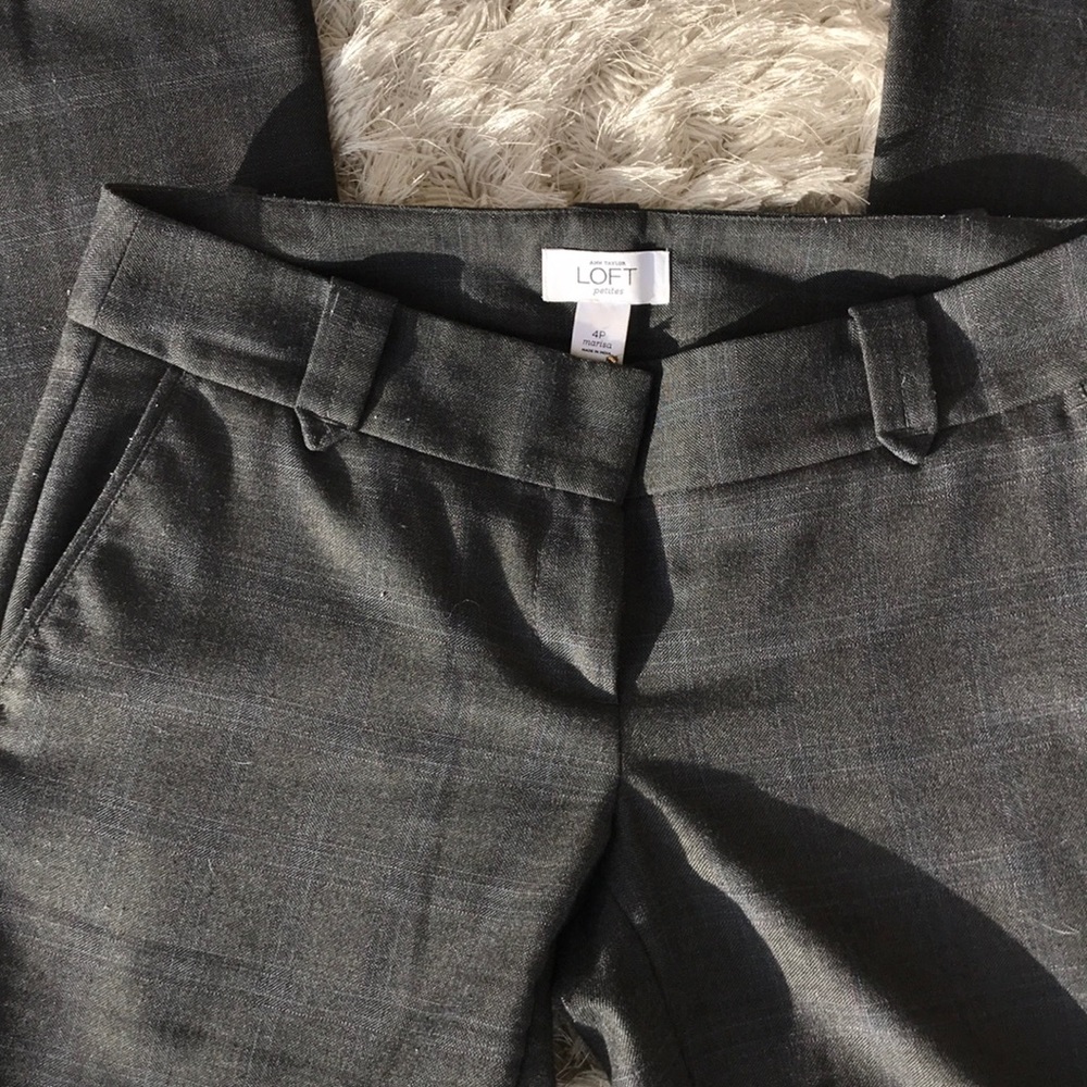 LOFT plaid trouser pant